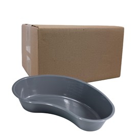 Graduated Emesis Basins 700ML [Pack of 250] Graduated Kidney Shaped Bowl – Sturdy Plastic Irrigation Basin Tray (250)