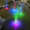 LanPool Floating Water Fountain with Underwater Lights, Powered Pump Outdoor,