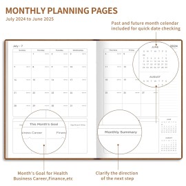 AHGXG 2024-2025 Planner, Academic Planner July 2024 - June 2025 Weekly Monthl...