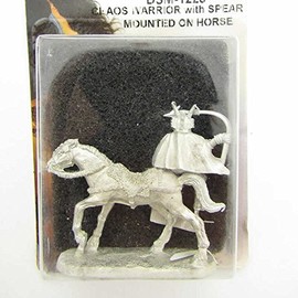 Chaos Warrior with Spear Mounted on Hourse Miniature Elmore Masterwork Dark Sword Miniatures