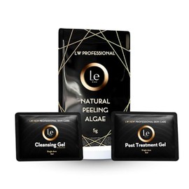 LE WALK Single-Dose Face and Body Peel – 3-Step Exfoliation Kit with Natural Algae | Skin Renewal in 7 Days | Includes Cleansing Gel and Post-Treatment Gel