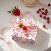 LeZakaa Pink Bow Wrapping Paper Roll - Pink Cherry Strawberry