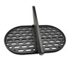 NEURARC Cast Iron Cooking Grates with Divider for Primo Oval