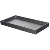 Home Basics Plastic Vanity Tray for Jewelry, Make up, Perfume, Cosmetics, Bathroom or Dresser Organizer, (Silver Texture)