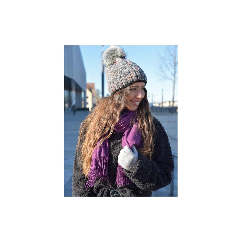 styleBREAKER 01017104 Unisex Soft Plain Scarf with Fringes Winter Stole