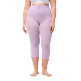 Ulla Popken Women's Tights, Mauve Pink