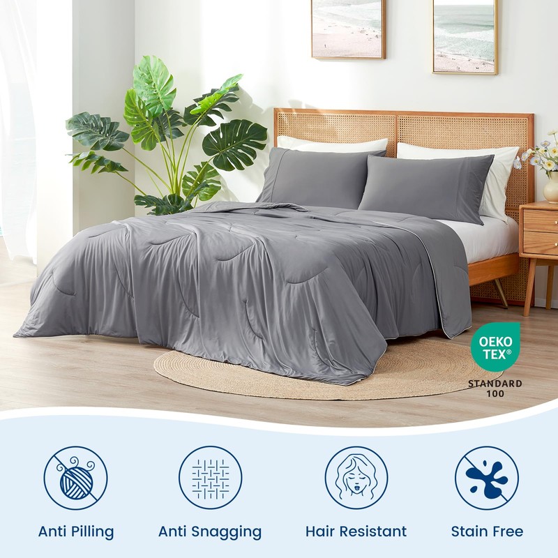 Cozy Bliss Cooling Comforter Twin Size Dual-Sided, Ultra-Soft Cooling Blankets