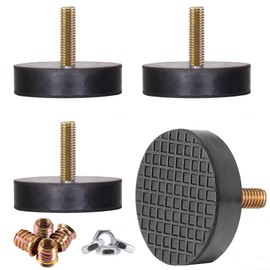 lleduli M8 Heavy Duty Rubber Leveling Feet, Adjustable Furniture Levelers