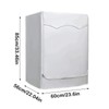 Washing Machine Cover, Sunscreen Dustproof Cover with Zipper, Outdoor Washing