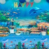 Huxolynifty Under The Sea Tablecloth, 3 Pcs Sea Animal Table