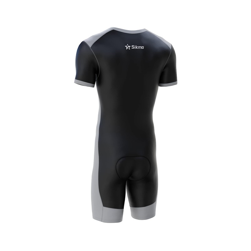 Sikma Tuta da ciclismo da uomo imbottita, monopezzo, Trisuit, top