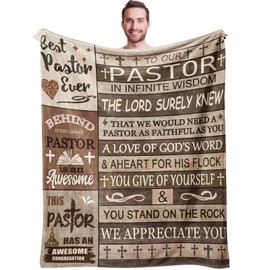 Pastor Appreciation Gifts Pastor Gifts Blanket Unique Pastor Gifts for Men Religious Christian Blanket Birthday Gifts for Pastors Women Thanksgiving Gifts for Pastor Thoughtful Gifts for Pastors
