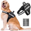 Reflective Dog Harness, Anti-Slip No Pull Dog Vest Harness with