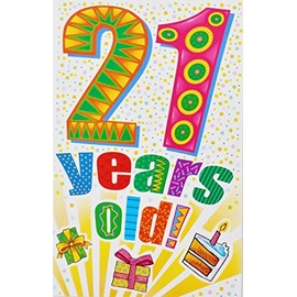 21 Years Old - "Wishing You All The Things That Bring A Smile To Your Face and Happiness To Your Heart!" Happy 21st Birthday Greeting Card