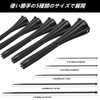 500pcs Nylon Cable Ties Weather Resistant 5 Sizes Outdoor Weather