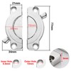 Pack of 2 Table Top Connectors, Worktop Connection Rail, Zinc