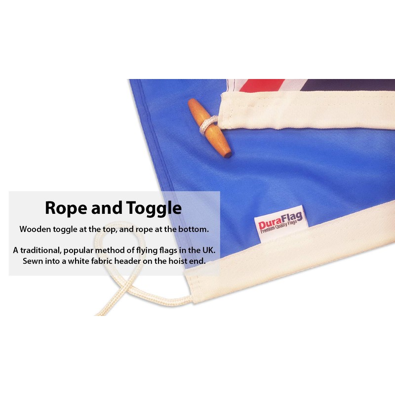 Duraflag Civil Ensign/Red Ensign Premium Quality Flag with Rope &