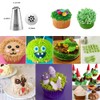 Tabiger Large Piping Tips, 6-Pack Cake Piping Nozzles Kit Stainless
