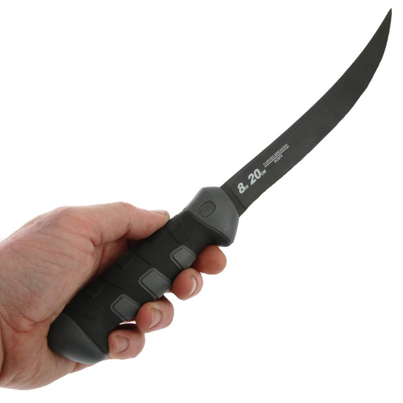 PENN Fillet Knife , Black/Gray, 8in Curved Breaking