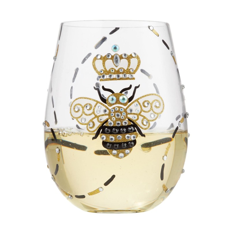 Lolita Queen Bee Stemless Glass, 20 ounce
