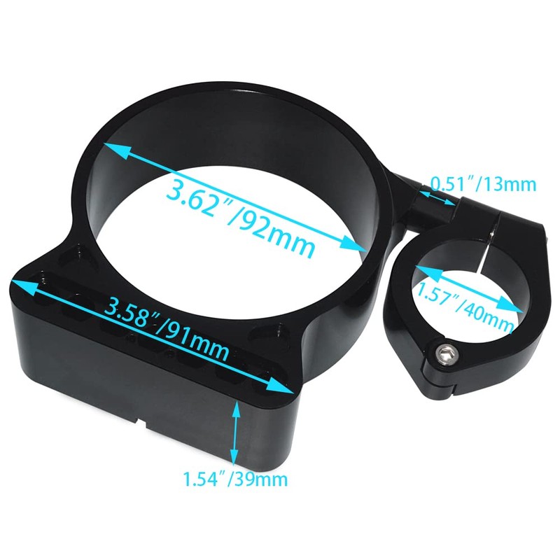 WOWTK Side Speedometer Relocation Mounting Bracket for Harley Sportster XL