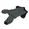 Striped Dog Pajamas Soft Stretchy Fashionable 4 Legged Puppy Pajamas