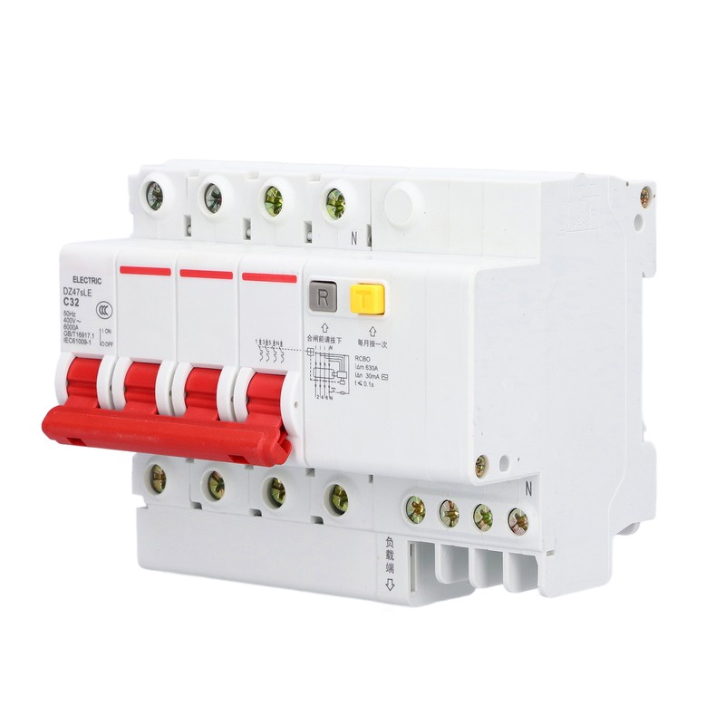 C32 Miniature Circuit Breaker 4P+N Leakage Protection for Rural Network