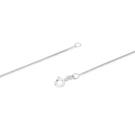 NKlaus Genuine 925 Sterling Silver Snake Chain 1.10 mm Wide, Sterling Silver, No Gemstone
