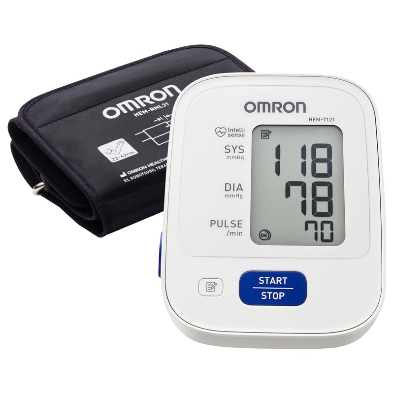 Omron HEM 7142T1 Digital Bluetooth Blood Pressure Monitor with Cuff