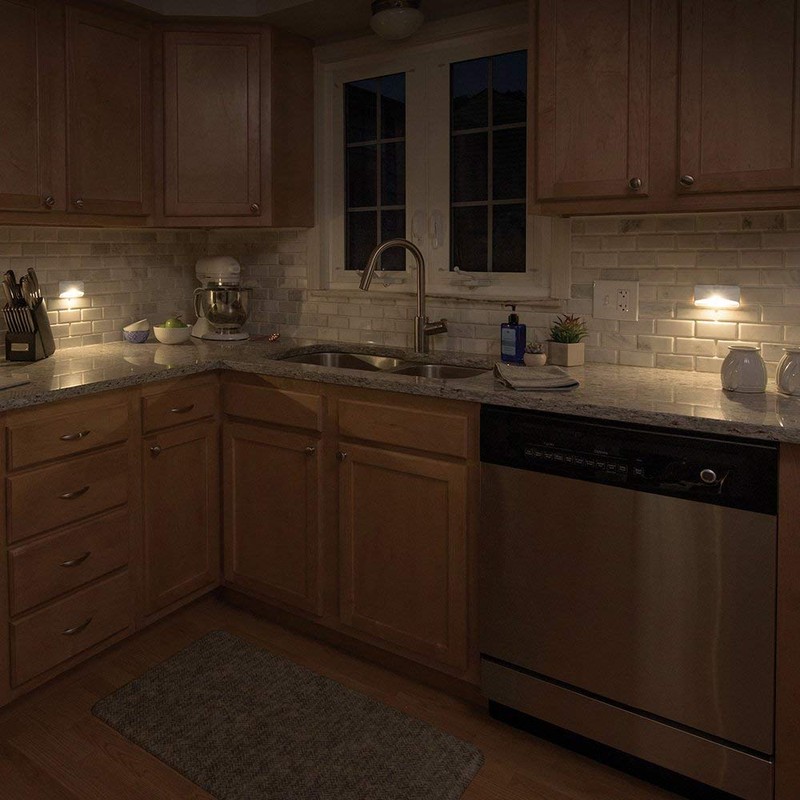 Mr. Beams MB710 LED Nightlight, Wireless, Battery-Powered, Motion-Sensing For Use