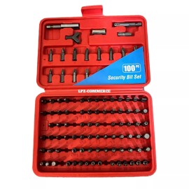 WARRIOR Security Bit Set with Case, 100 Piece set of security bits to access