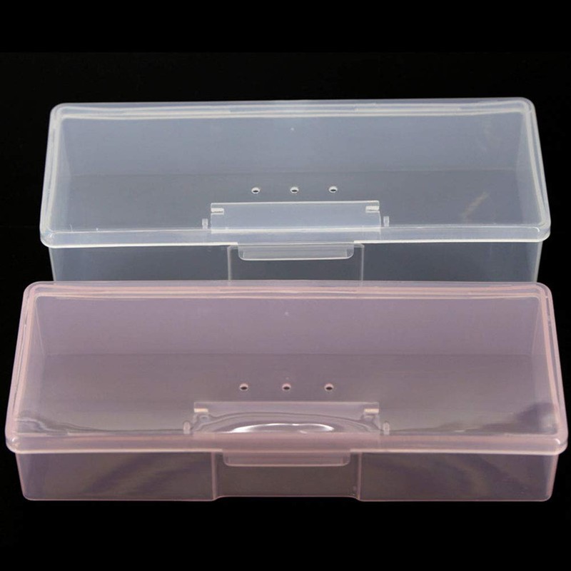 4pcs Manicure Tool Storage Case Nail Art Pens Nail Brush