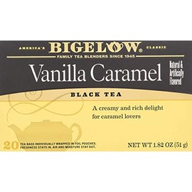 Bigelow Tea Vanilla Caramel 20 Bags (Pack of 4)