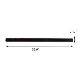 Vilemoon 2Pack Door Draft Stopper with Felt Cloth Reduce Noise, 36.6" Rubber Door Sweep Breeze Blocker, Adjustable Under Door Draft Stoppers, Soundproofing for Doors, Door Seal (Gray, 36.6"*2.17")