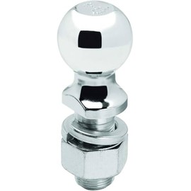 Draw-Tite 7097700 – 2" Hitch Ball, 8,000 lb Capacity, 1-1/4" Shank Diameter, 2-3/4" Shank Length – ZincMax Finish – Free Limited