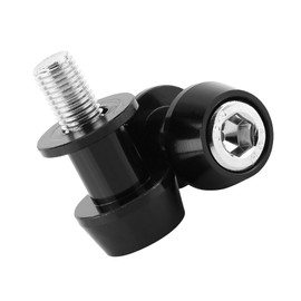 Ausla Motorrad CNC Aluminiumlegierung Swing Arm Spool Slider Stand Swingarm Spulen Verbesserte Stabilität für den Einfachen Standort (8mm Schwarz)