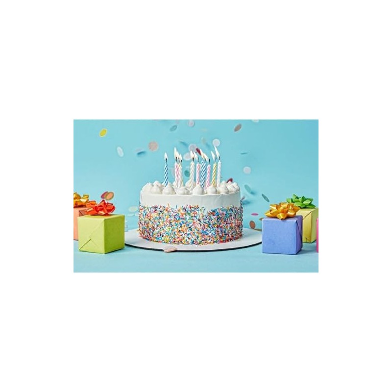 PARENCE - Set di 24 candeline di compleanno con 12