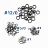 Orurdo Qb500187a11n0 Clensarcan Fishing Tackle Black #2/0 Set of 50