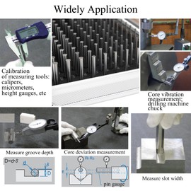 Everkeen 190pc Precision Pin Gauge Set (0.061-0.250"), Complete Go No Go Pin Gauge Master Kit for Machinists, Hardened Steel Measuring Tools with Aluminum Case