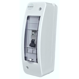RoadEu - Circuit Breaker, Power Distributor B16A 1P 230V - Circuit Breaker, Fuse Box, Surface-Mounted Distributor