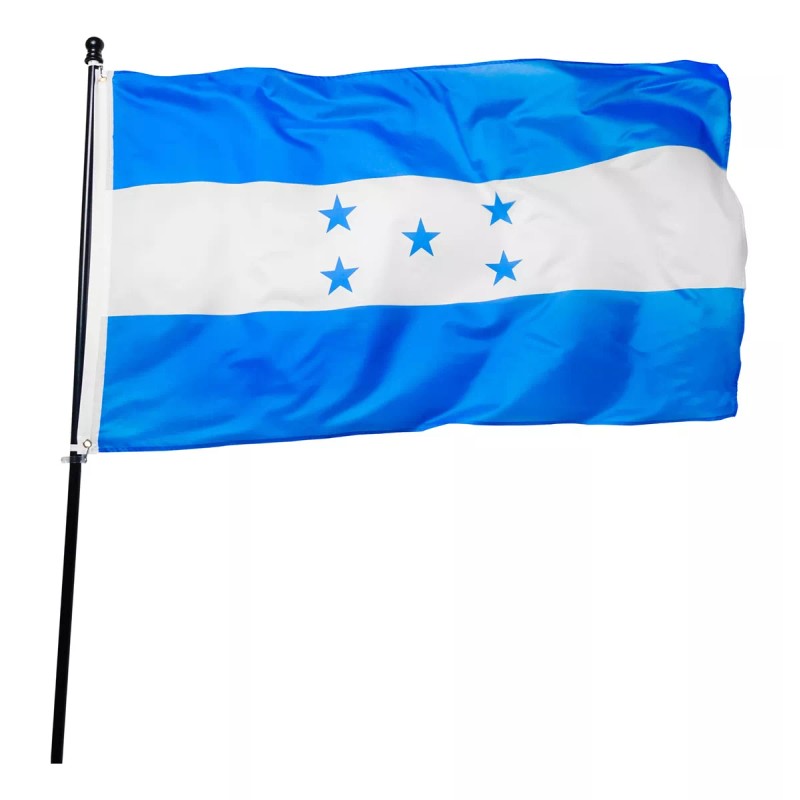 Bandera Pais Honduras 1.5m X 90cm Hondureña Poliester Futbol