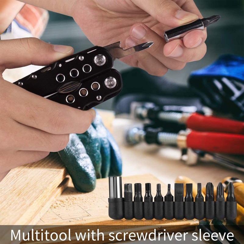 PMELCXD Multitool Multi Tool | Multitools with Screwdriver Sleeve, Multitool,