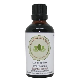 Lugols Iodine Solution 15% - 50ml - with Dropper Insert