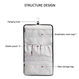 PITRUMO Reiseetui, tragbare Aufbewahrungstasche, Roller-Hängetasche, Organizer für Dyson Airwrap Styler, Shark Flexstyle Air-Styling- und Trockensystem, Schwarz