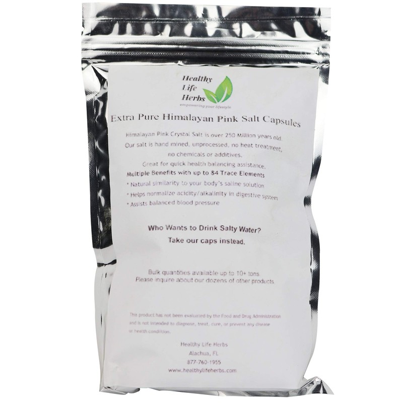 Pink Himalayan Salt Capsules 540 Caps (850 mg) Keto Diet