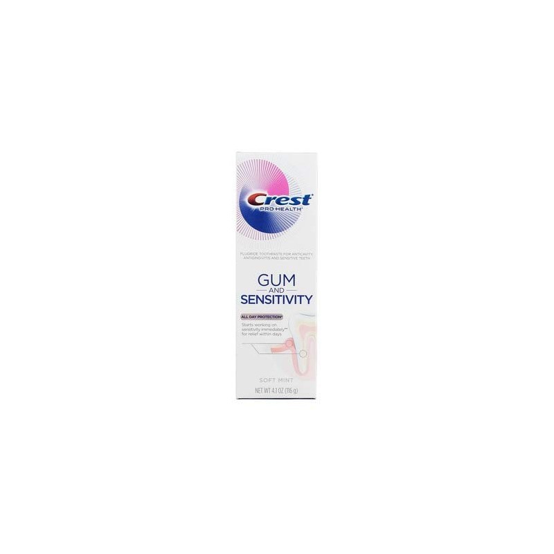 Crest Toothpaste 4.1 Ounce Pro Health Sensitive and Gum (Pack