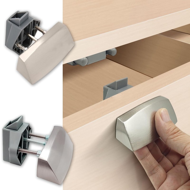 POFET Tow Bar Block Small Pull System Cabinet Lock for