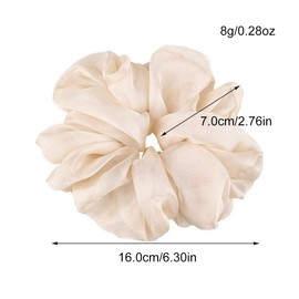4 Packs Soft Oversized Scrunchies Jumbo Organza Scrunchies,Summer big Scrunchie, Large Giant Chiffon Scrunchie, Extra Large Scrunchies for Women and Girls