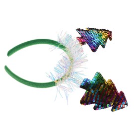 minkissy Christmas Tree Headband Durable Hair Hoop for Holiday Parties Unique Tree Shape Costume Accessory for Festive Celebrations and Photo Props