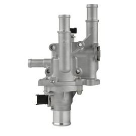 Full Aluminum Coolant Thermostat and Housing Assembly with Sensors - Compatible with Chevy Cruze, Limited, Trax, Sonic 1.8L - Replaces 25192228, 55564890, 15-81816, 902-033, 55579951